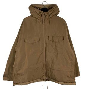 Uniqlo x White Mountaineering Hybrid Down Oversized Parka beige mens size large